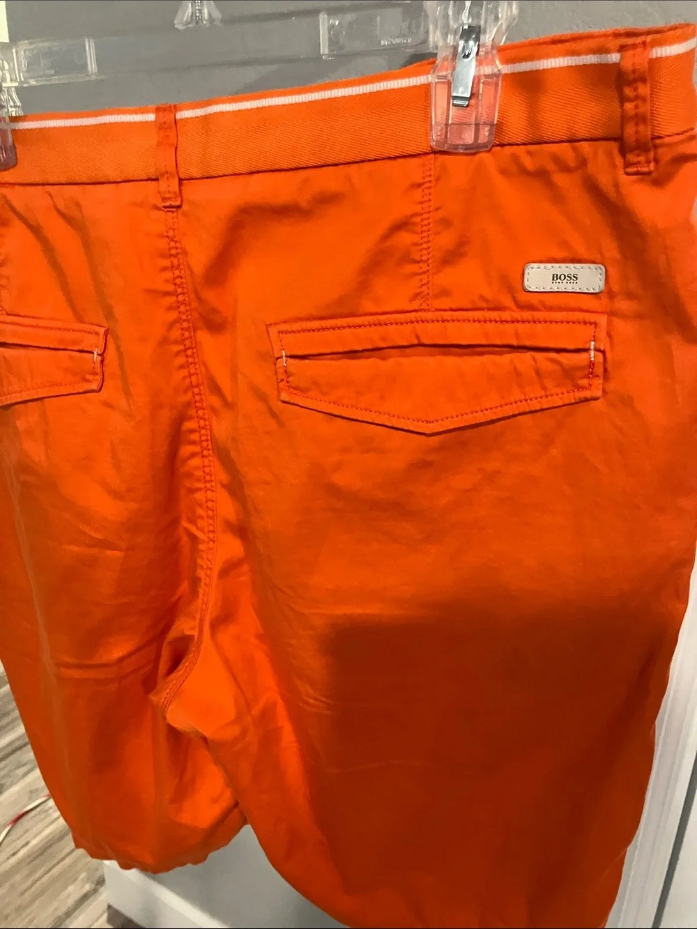 Hugo Boss Orange Flat-Front Men’s Shorts